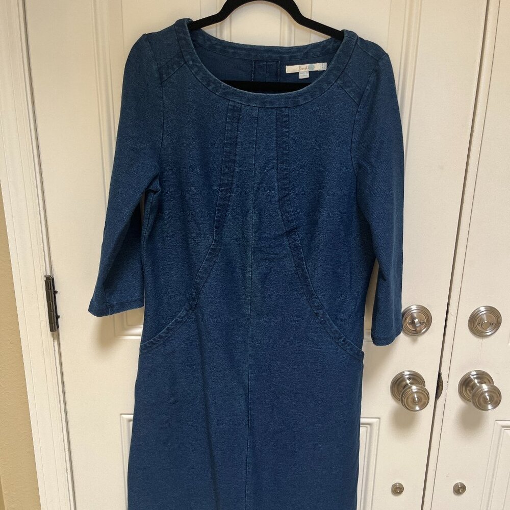 Boden Stretch Denim 16R/12R dress with pockets